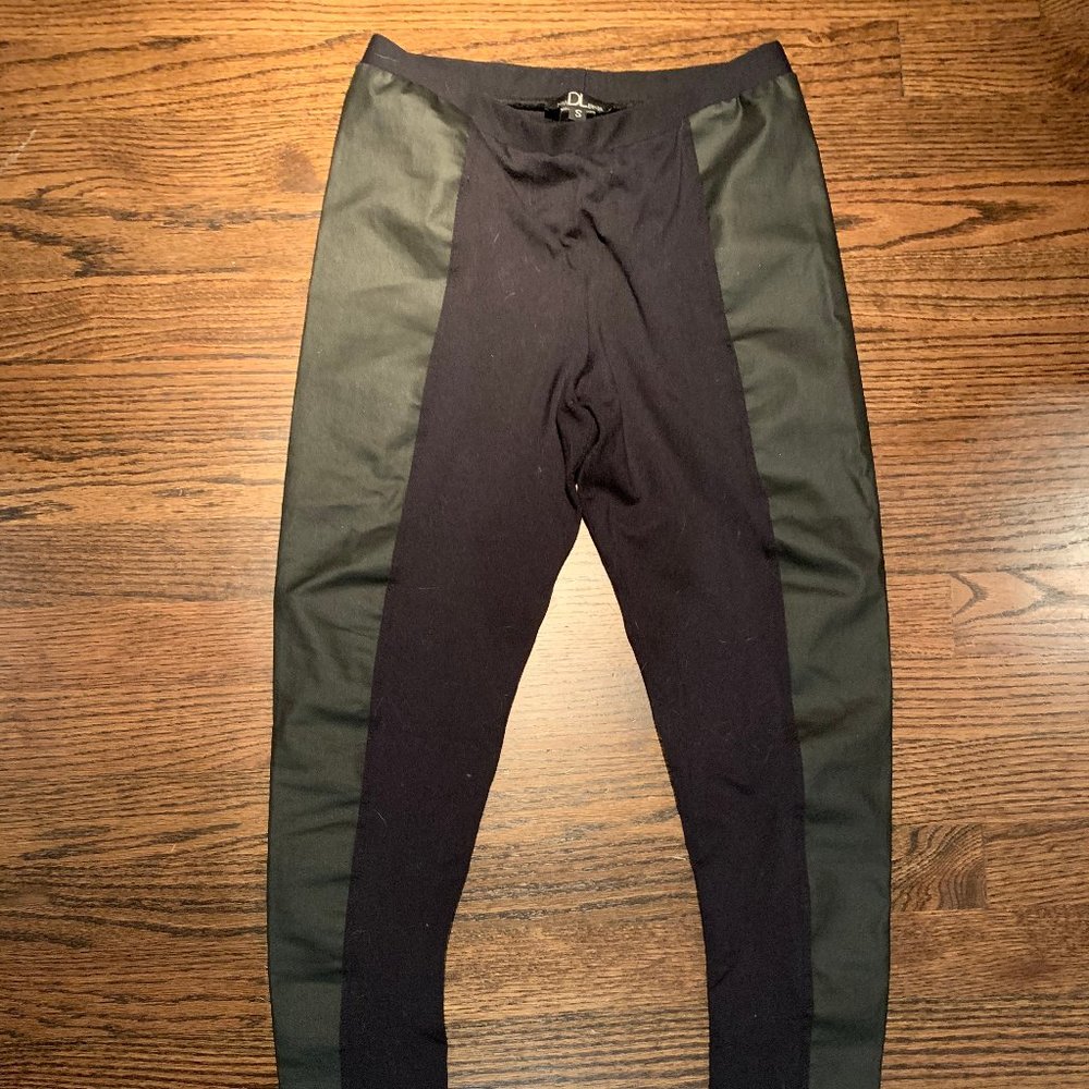 David Lerner Black Leather Leggings